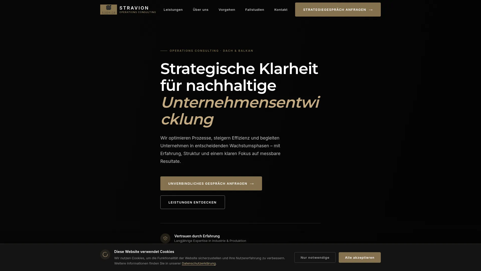 Webseite Stravion.ch
